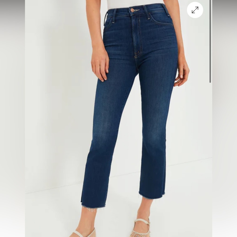 Mother Hustler Ankle Fray Jeans in Home Movies